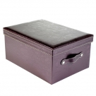 Storage box leather