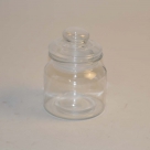 Jar glass w.cover