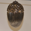 Glass acorn hang.