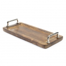 Tray wood w. handle