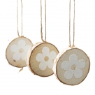 Birch slice flower
