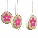 Birch slice flower