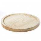 Wooden tray round