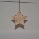 Wooden star hang.