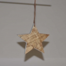 Wooden star hang.