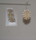 Wooden snowflake