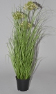 Grass w.flower pot