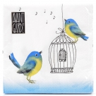 Napkin blue bird