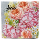 Napkin vintage rose
