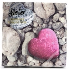 Napkin heart stone