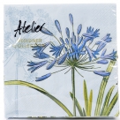 Napkin blue flower