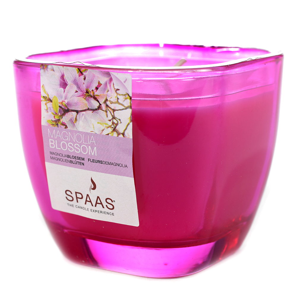 Scented glass candle