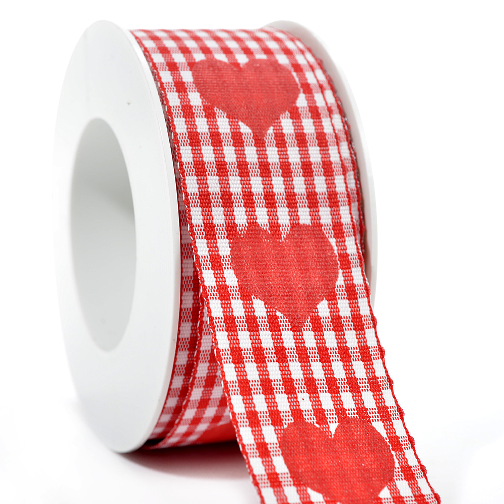 Ribbon vichy hearts