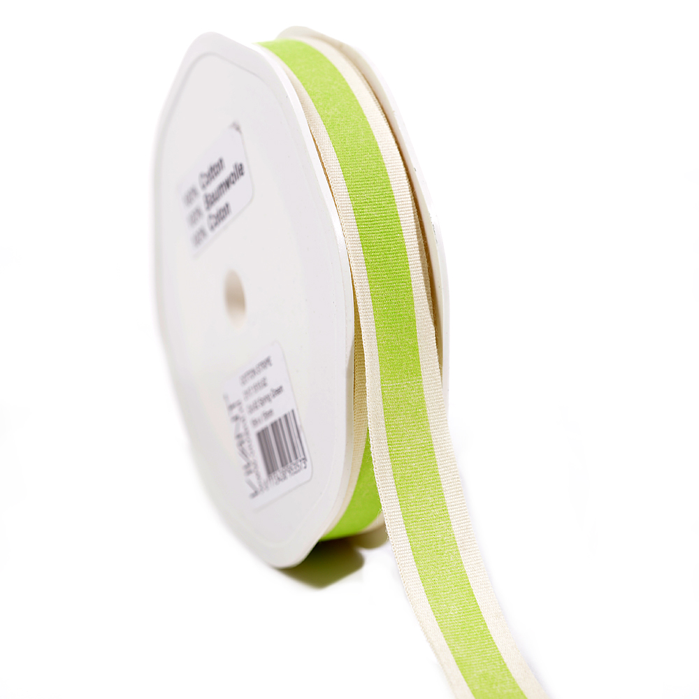 Cotton stripe ribbon