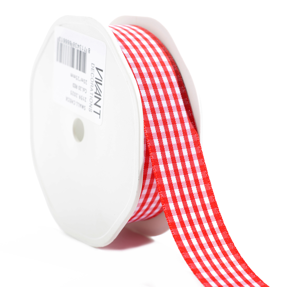 Small check ribbon