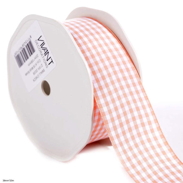 Small check ribbon