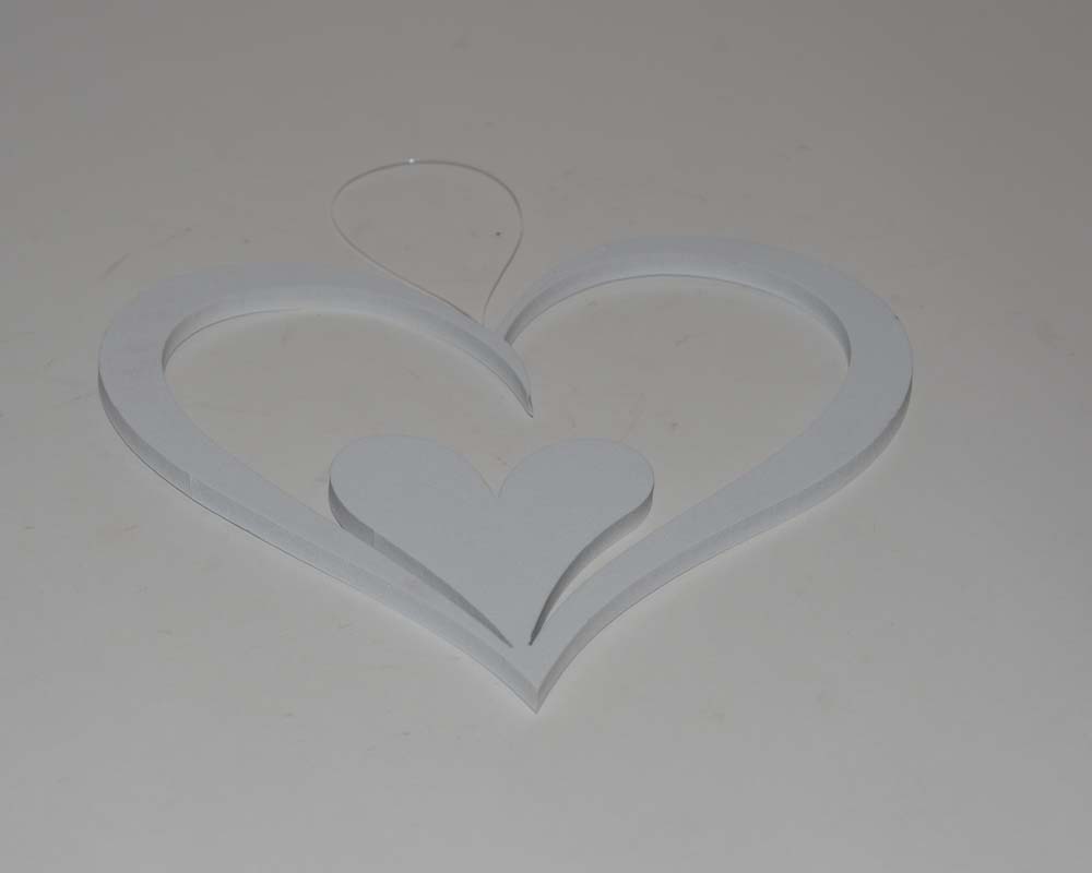 Heart foam hanging