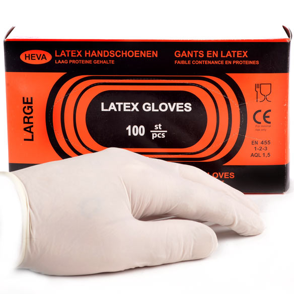 Latex gloves l