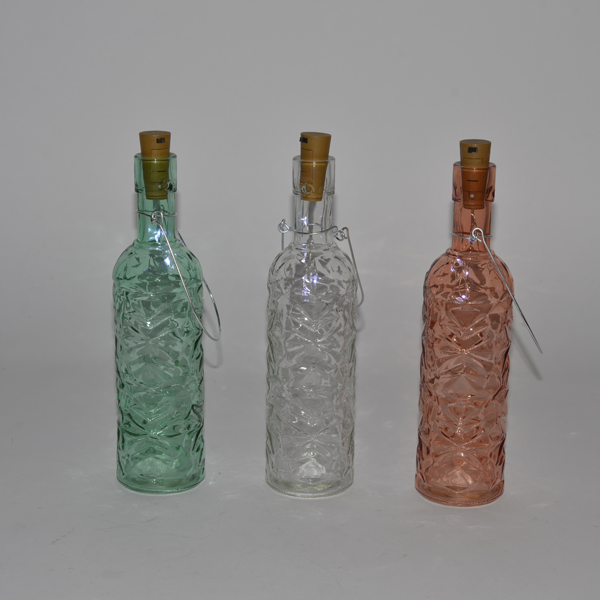 Glass bottle w.led