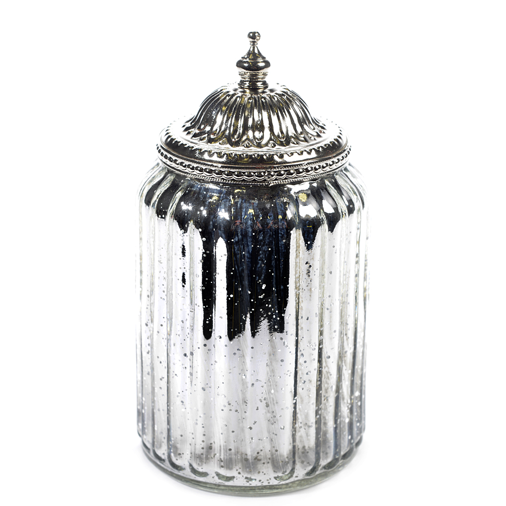 Glass can w. lid