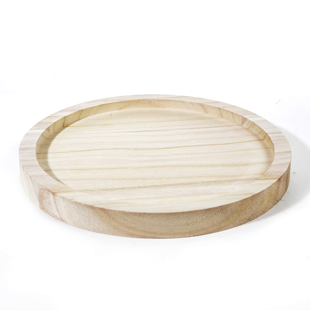 Wooden tray round