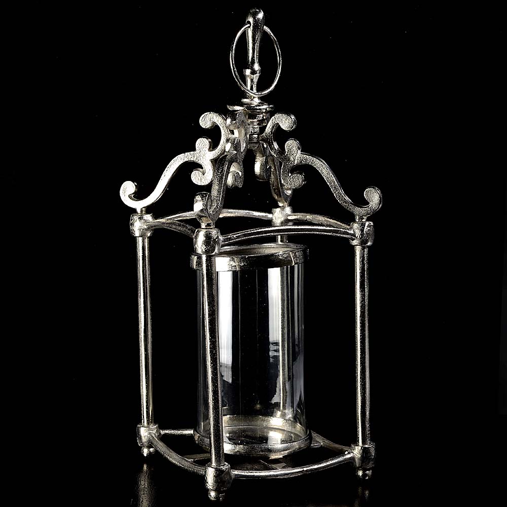 Lantern alu w.glass