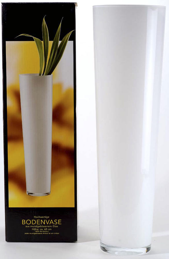 Vase conical glass