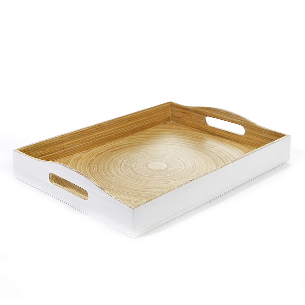 Tray bamboo rect.