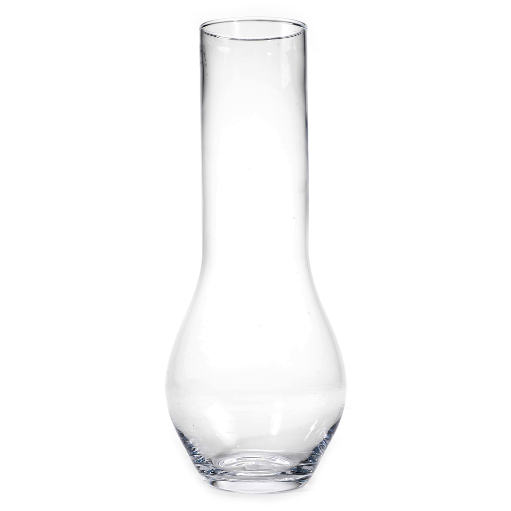 Flute glass vase