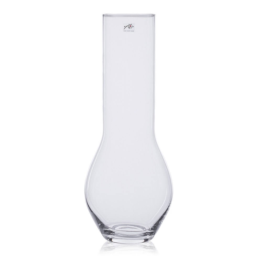 Flute glass vase