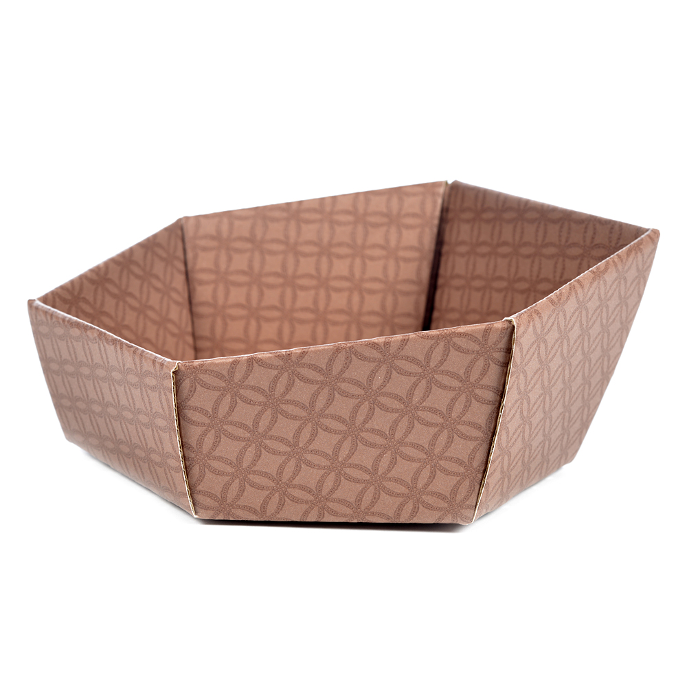 Folding box hexagon