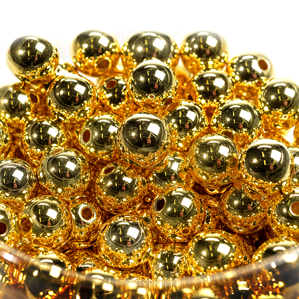 Metallic pearls 14mm