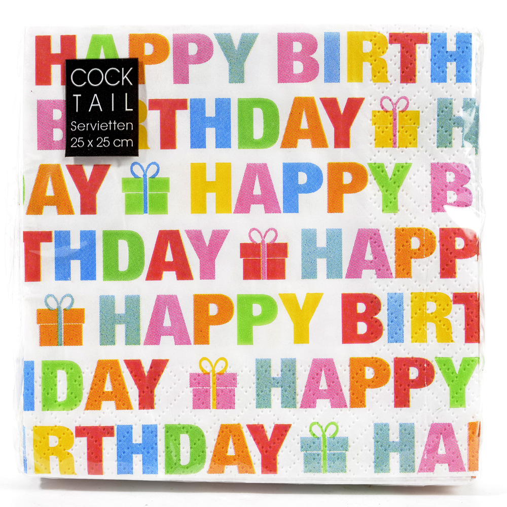 Napkin birthday