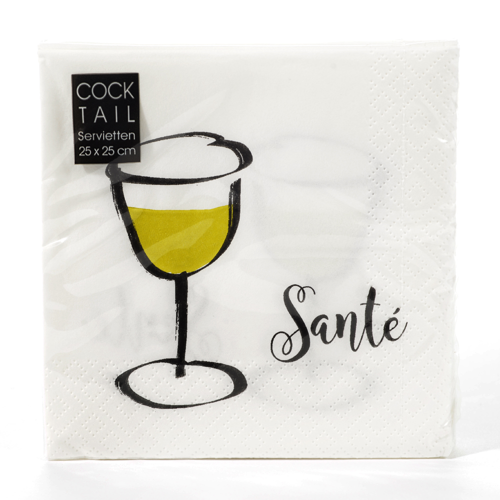 Napkin vin blanc