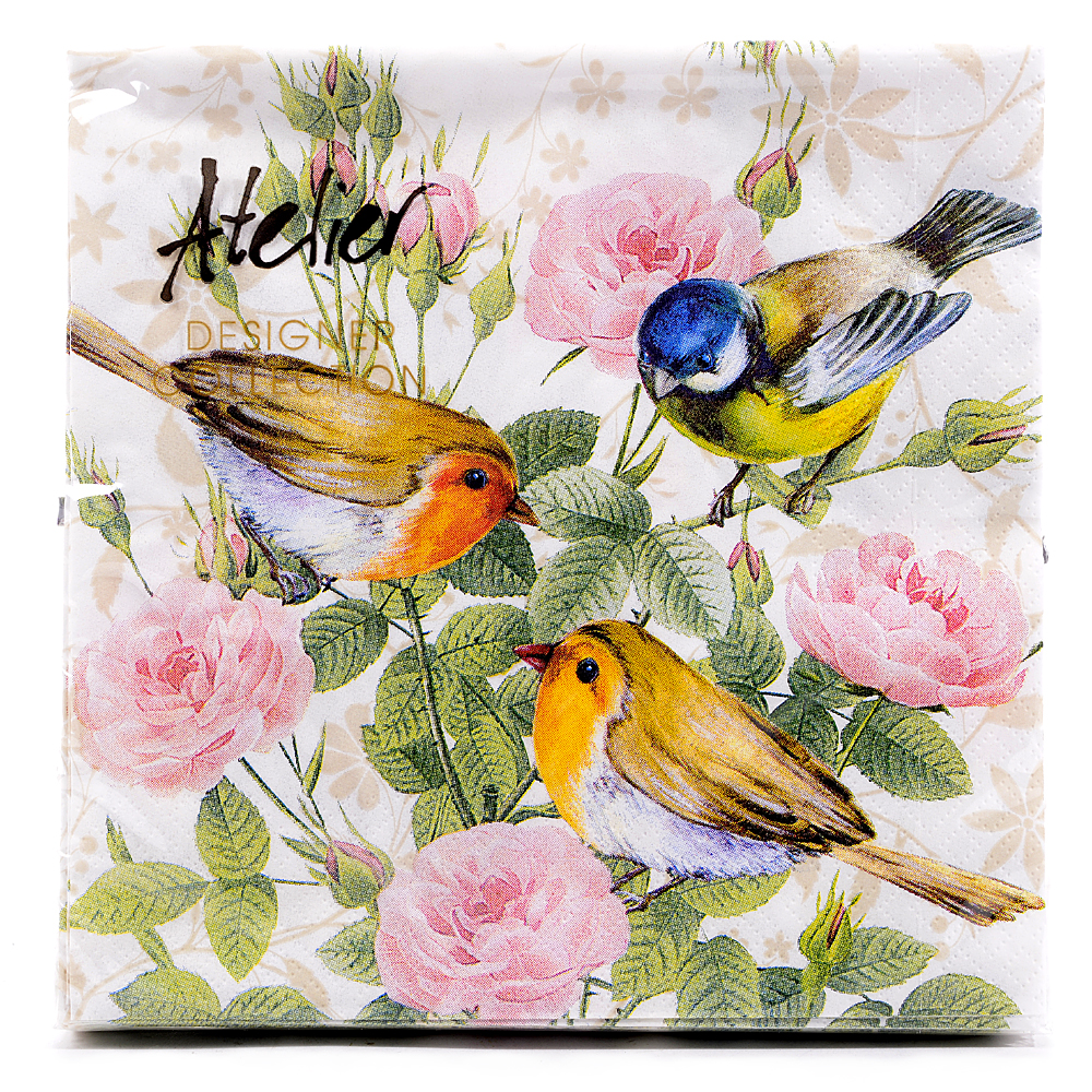Napkin bird trio