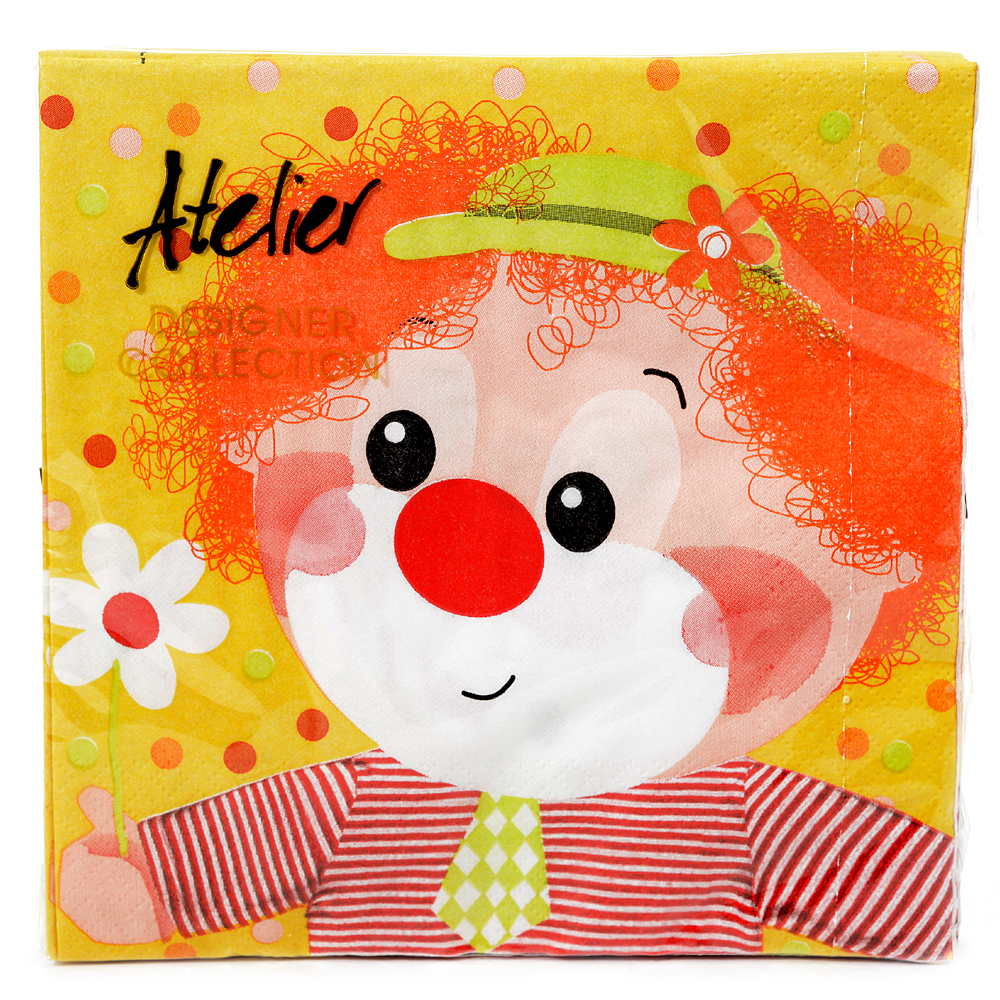 Napkin little clown