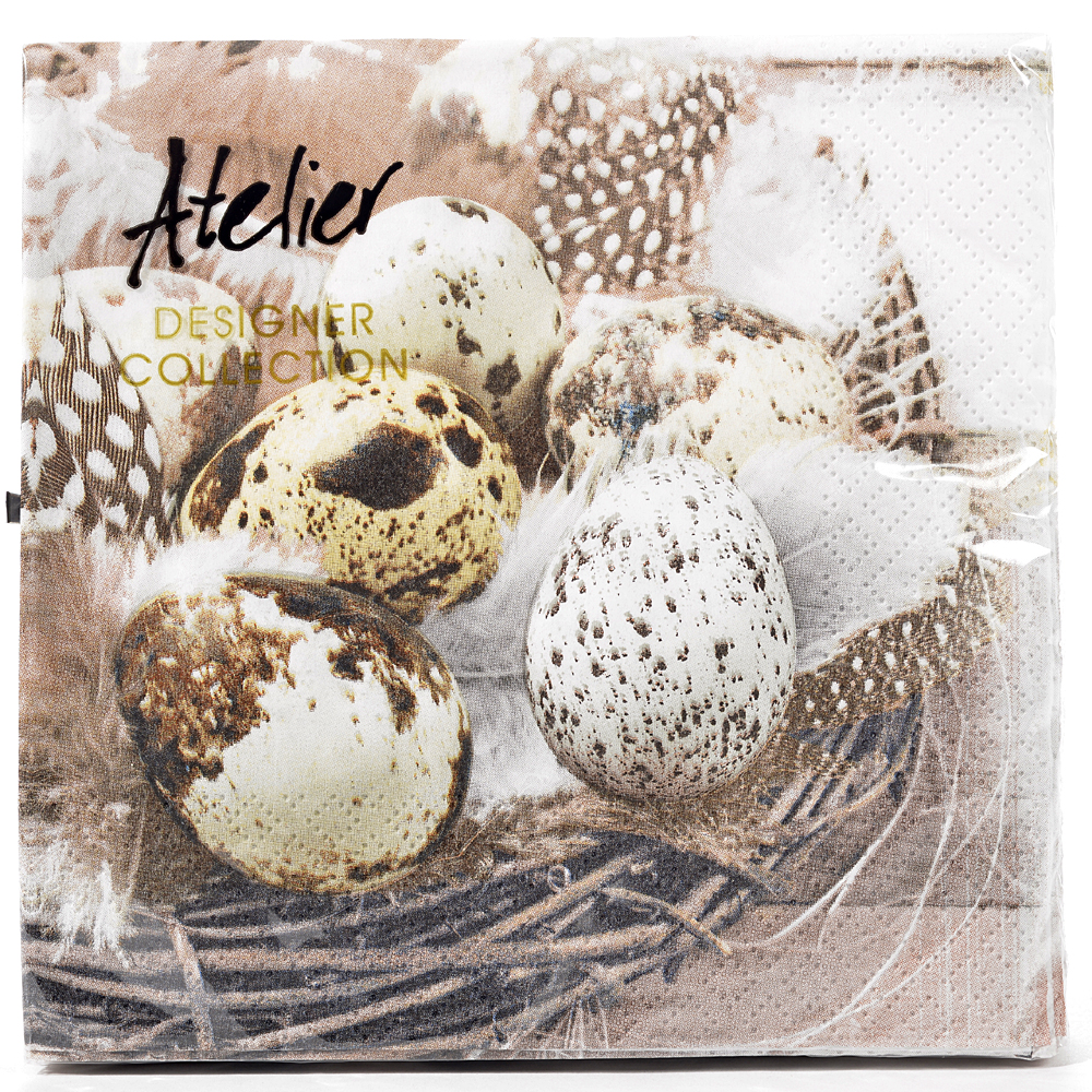 Napkin eggs feather