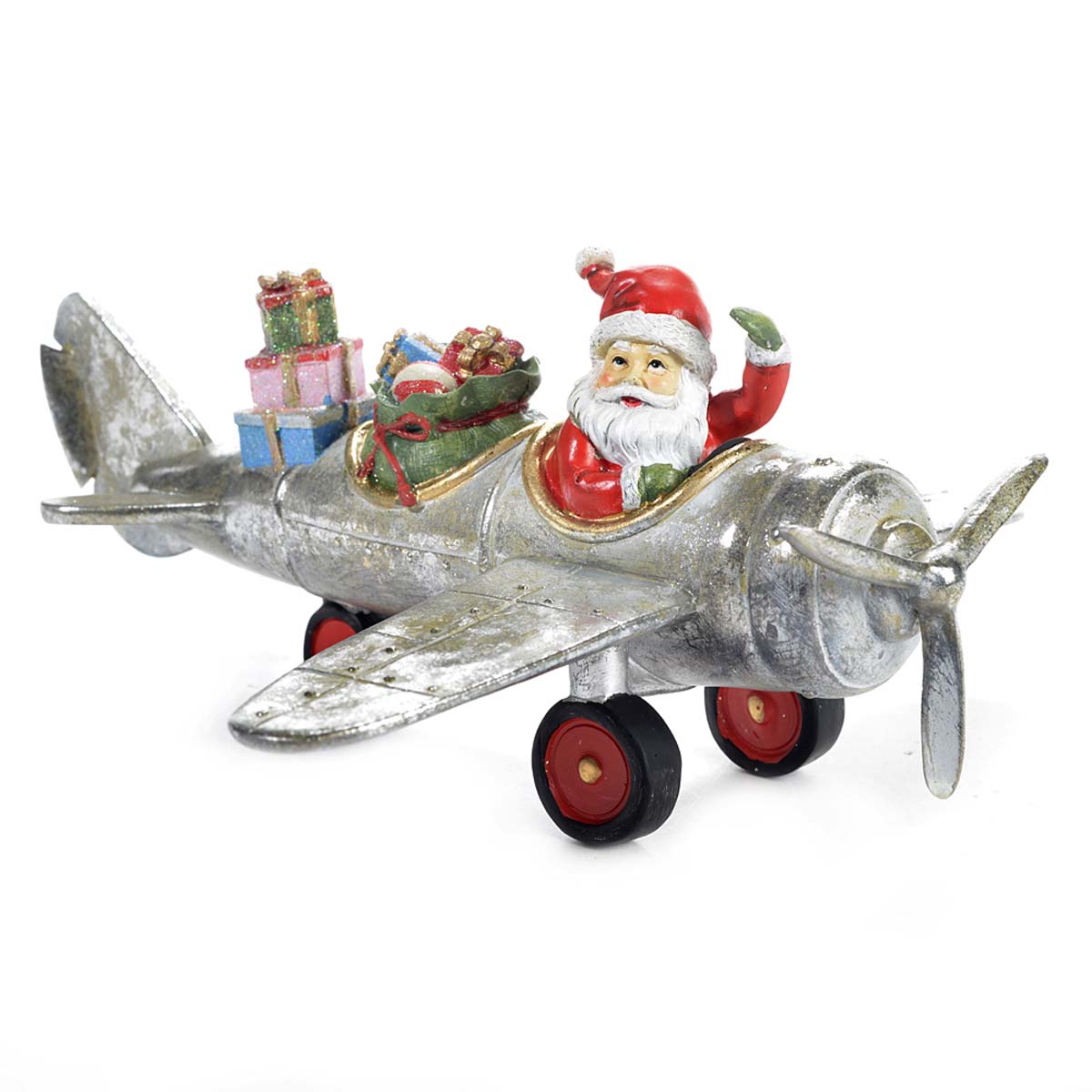 Santa on airplane