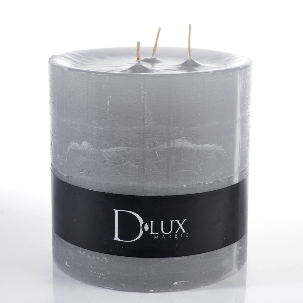 Pillar candle marble