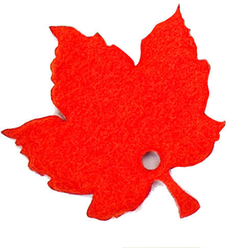 Strew maple leaf